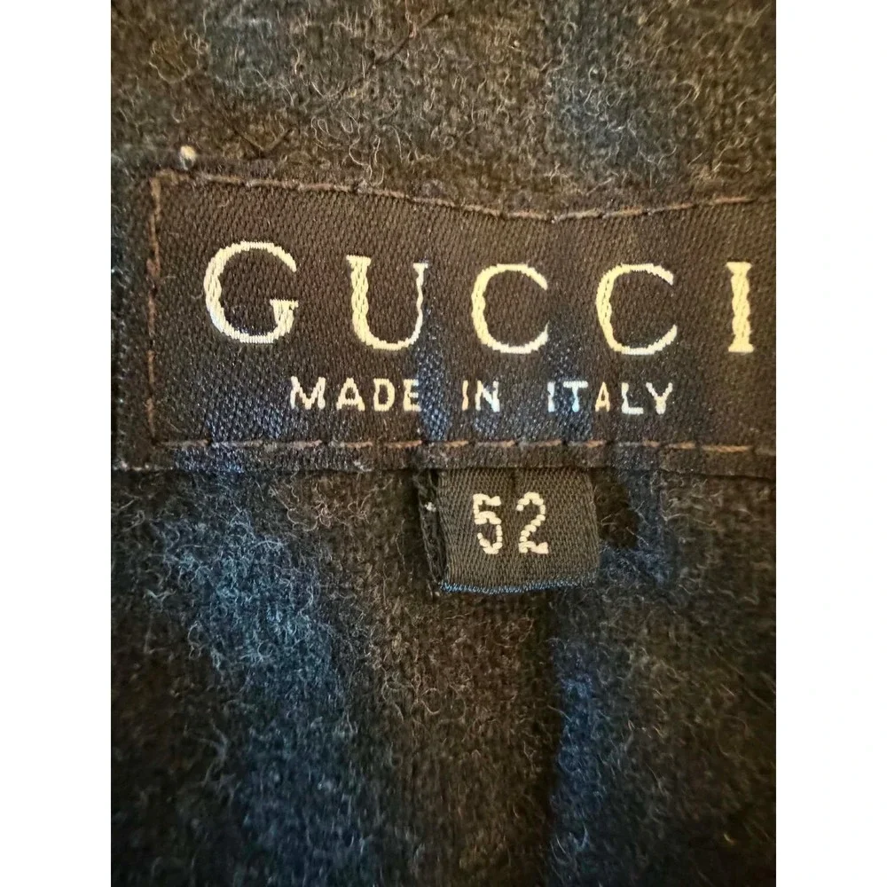 Gucci Brown Quilted Wool Blend Liner Vest Made in Italy Size 52 IT Mens